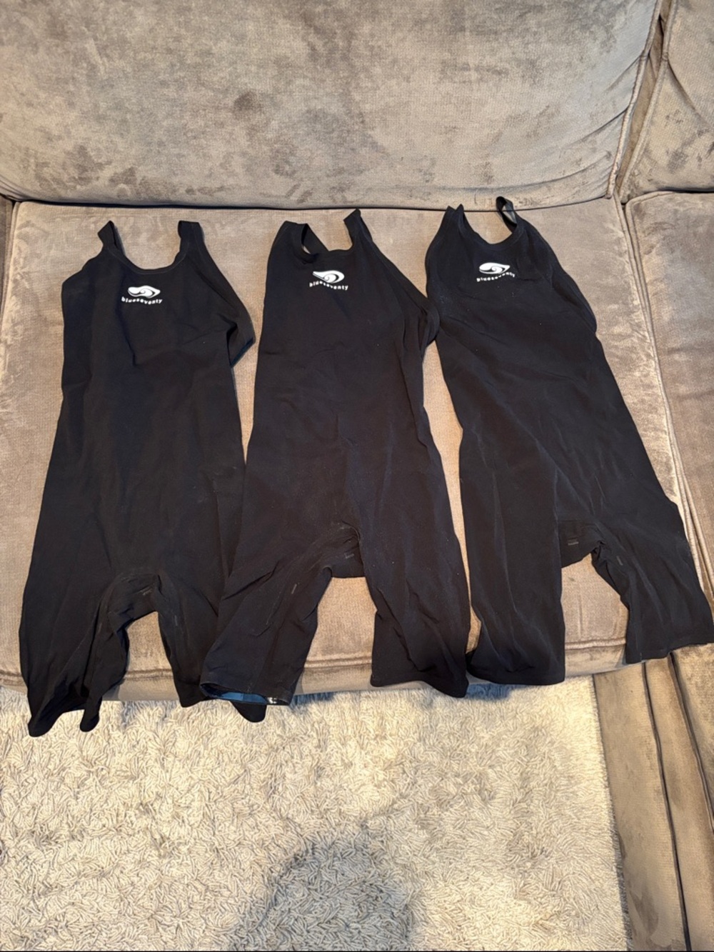 Blueseventy Black Competitive Tech Suits - Set of 3 size W10